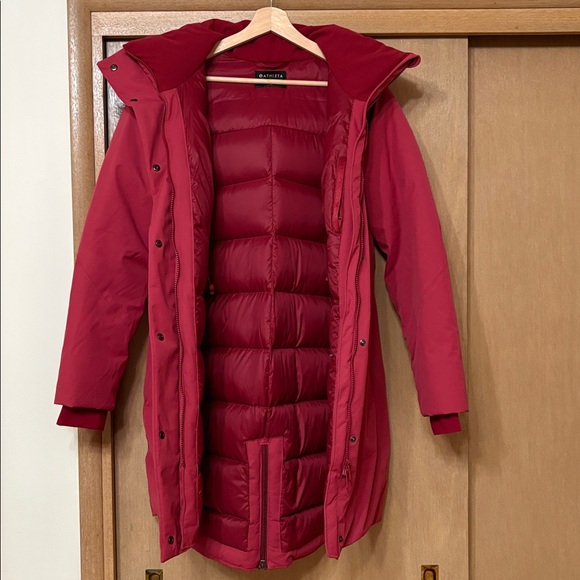 Athleta Outbound Parka Decadent Red M - Picture 6 of 16